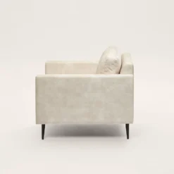 Fauteuil CESARE Velours Vintage Calcaire 14 Fauteuil CESARE Velours Vintage Calcaire -Décoration & meubles pour la maison fauteuil CESARE 007732 N2 ND 7