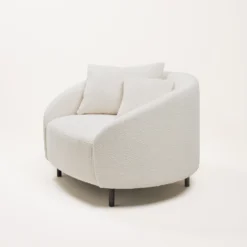 Fauteuil JULIKA écru Bouclé 11 Fauteuil JULIKA écru Bouclé -Décoration & meubles pour la maison fauteuil JULIKA 007752 N1 5