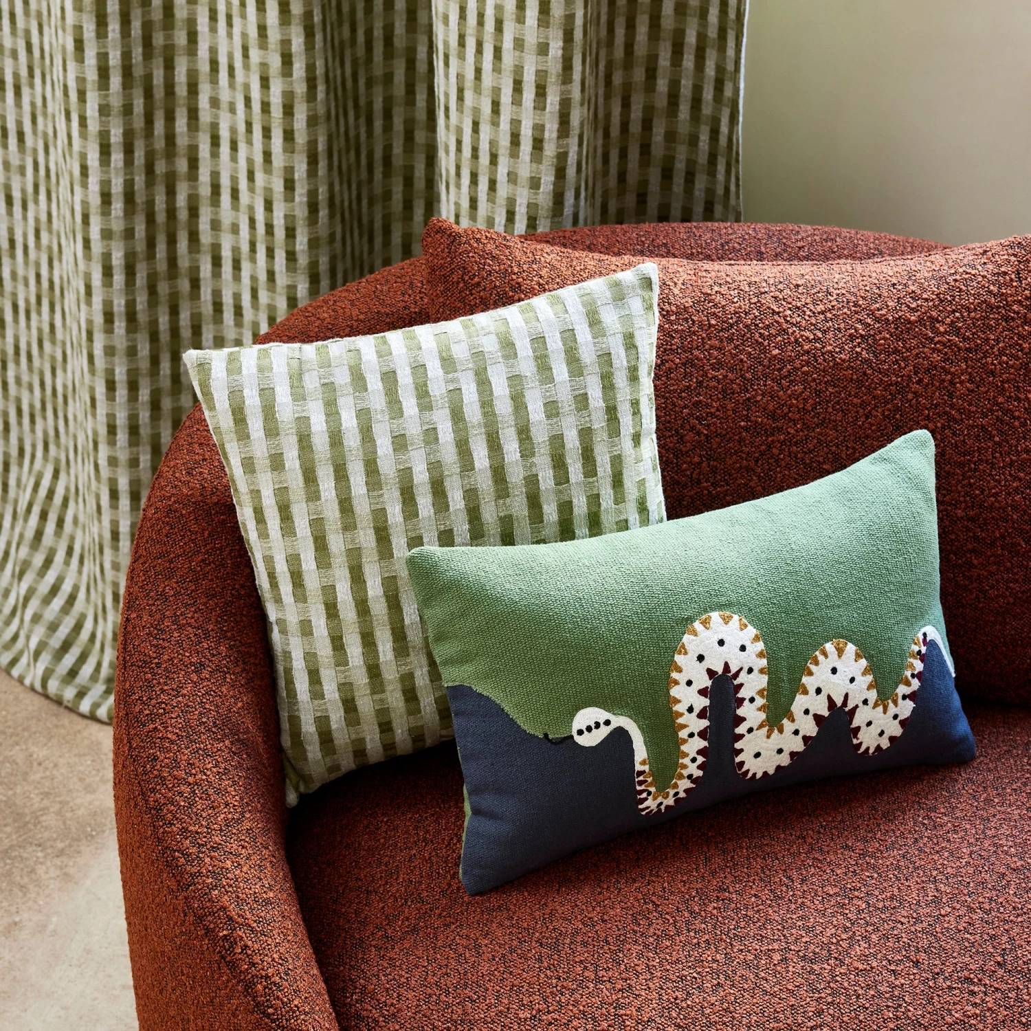 Fauteuil JULIKA Orange Brick 4 Fauteuil JULIKA Orange Brick – Image 4