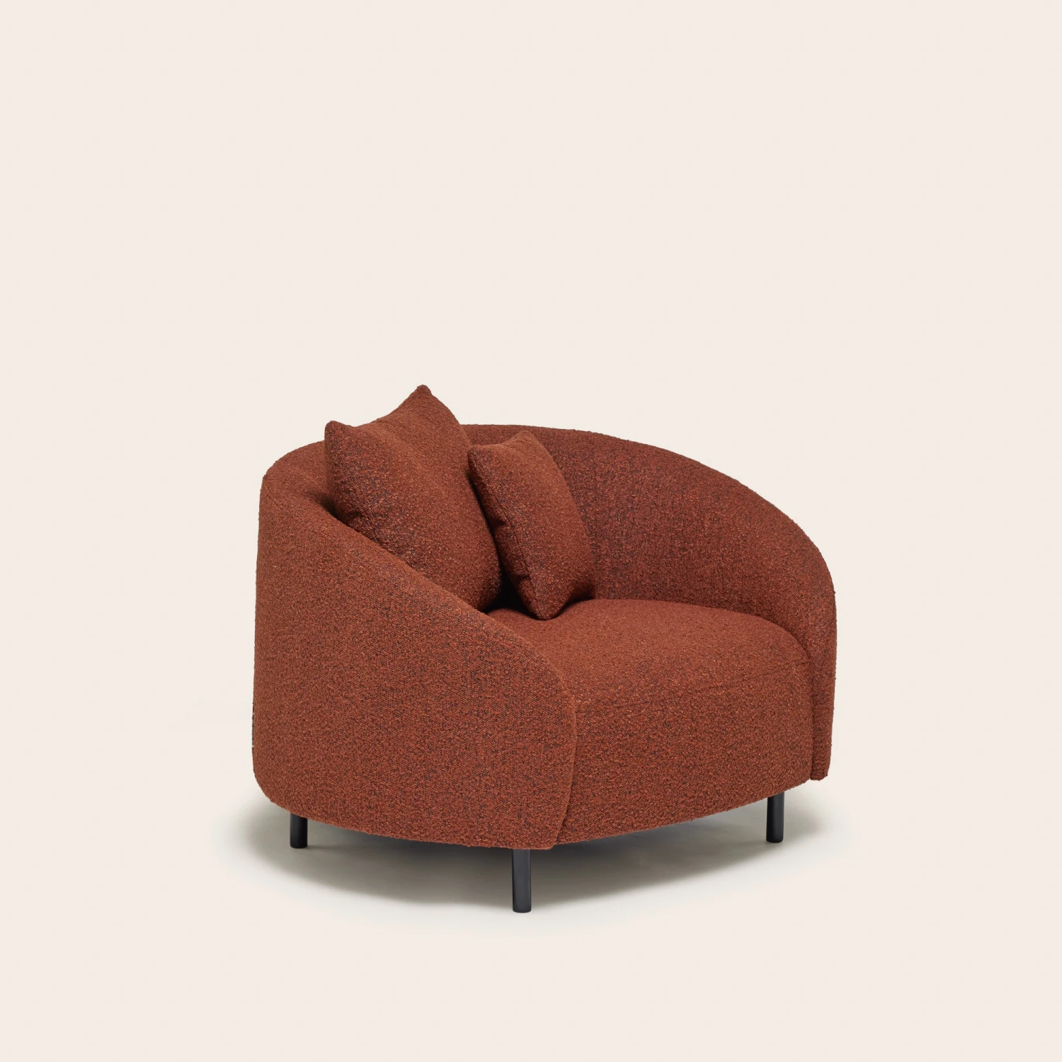 Fauteuil JULIKA Orange Brick 6 Fauteuil JULIKA Orange Brick – Image 6