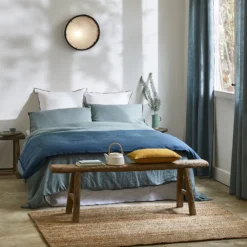 Housse D'édredon CARLINA Pétrole Et Bourdon Noir -Décoration & meubles pour la maison housse d edredon CARLINA 006501 BVG 1