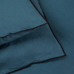 Housse D'édredon CARLINA Pétrole Et Bourdon Noir -Décoration & meubles pour la maison housse d edredon CARLINA 006501 BVG 7