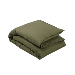 Housse D'édredon CARLINA Kaki Grisé Et Bourdon Noir 13 Housse D'édredon CARLINA Kaki Grisé Et Bourdon Noir -Décoration & meubles pour la maison housse d edredon CARLINA 006501 GVG packshot