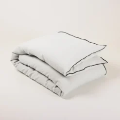 Housse D'édredon CARLINA Calcaire Et Bourdon Noir 11 Housse D'édredon CARLINA Calcaire Et Bourdon Noir -Décoration & meubles pour la maison housse d edredon CARLINA 006501 N2G 4