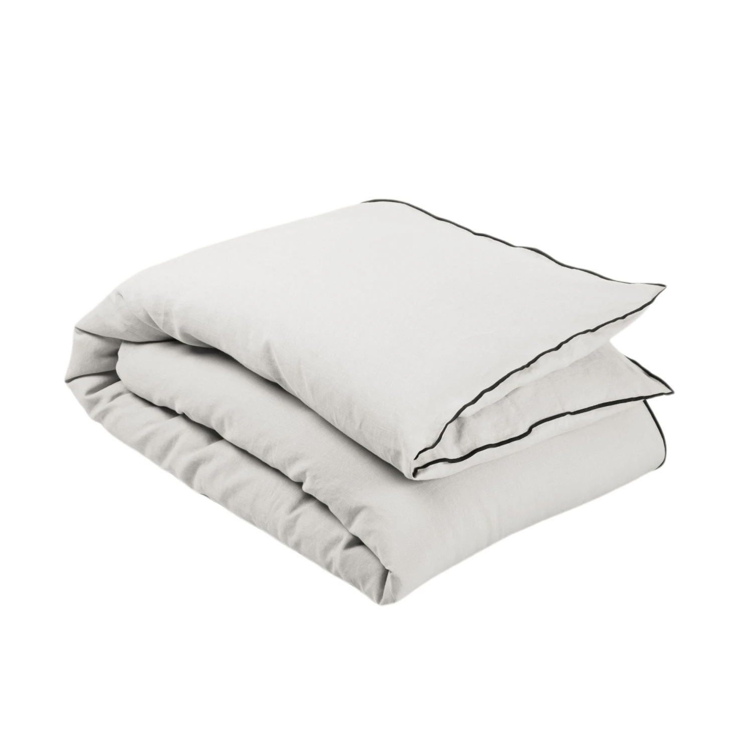 Housse D'édredon CARLINA Calcaire Et Bourdon Noir 8 Housse D'édredon CARLINA Calcaire Et Bourdon Noir – Image 8