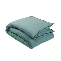 Housse D'édredon CARLINA Vert De Gris Et Bourdon Noir 15 Housse D'édredon CARLINA Vert De Gris Et Bourdon Noir -Décoration & meubles pour la maison housse d edredon CARLINA 006501 V4G packshot