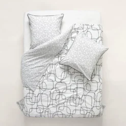 Housse De Couette ARIANA Blanc Et Noir -Décoration & meubles pour la maison housse de couette ARIANA 007592 WG 6