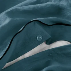 Housse De Couette CARLINA Pétrole Et Bourdon Noir 10 Housse De Couette CARLINA Pétrole Et Bourdon Noir -Décoration & meubles pour la maison housse de couette CARLINA 005724 BVG 6