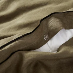 Housse De Couette CARLINA Kaki Grisé Et Bourdon Noir -Décoration & meubles pour la maison housse de couette CARLINA 005724 GVG 6