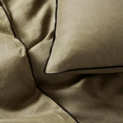 Housse De Couette CARLINA Kaki Grisé Et Bourdon Noir -Décoration & meubles pour la maison housse de couette CARLINA 005724 GVG 7