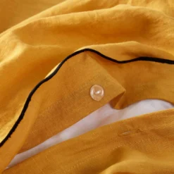 Housse De Couette CARLINA Ocre Et Bourdon Noir -Décoration & meubles pour la maison housse de couette CARLINA 005724 J18G 6