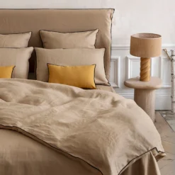 Housse De Couette CARLINA Sable Et Bourdon Noir 12 Housse De Couette CARLINA Sable Et Bourdon Noir -Décoration & meubles pour la maison housse de couette CARLINA 005724 N4G 2