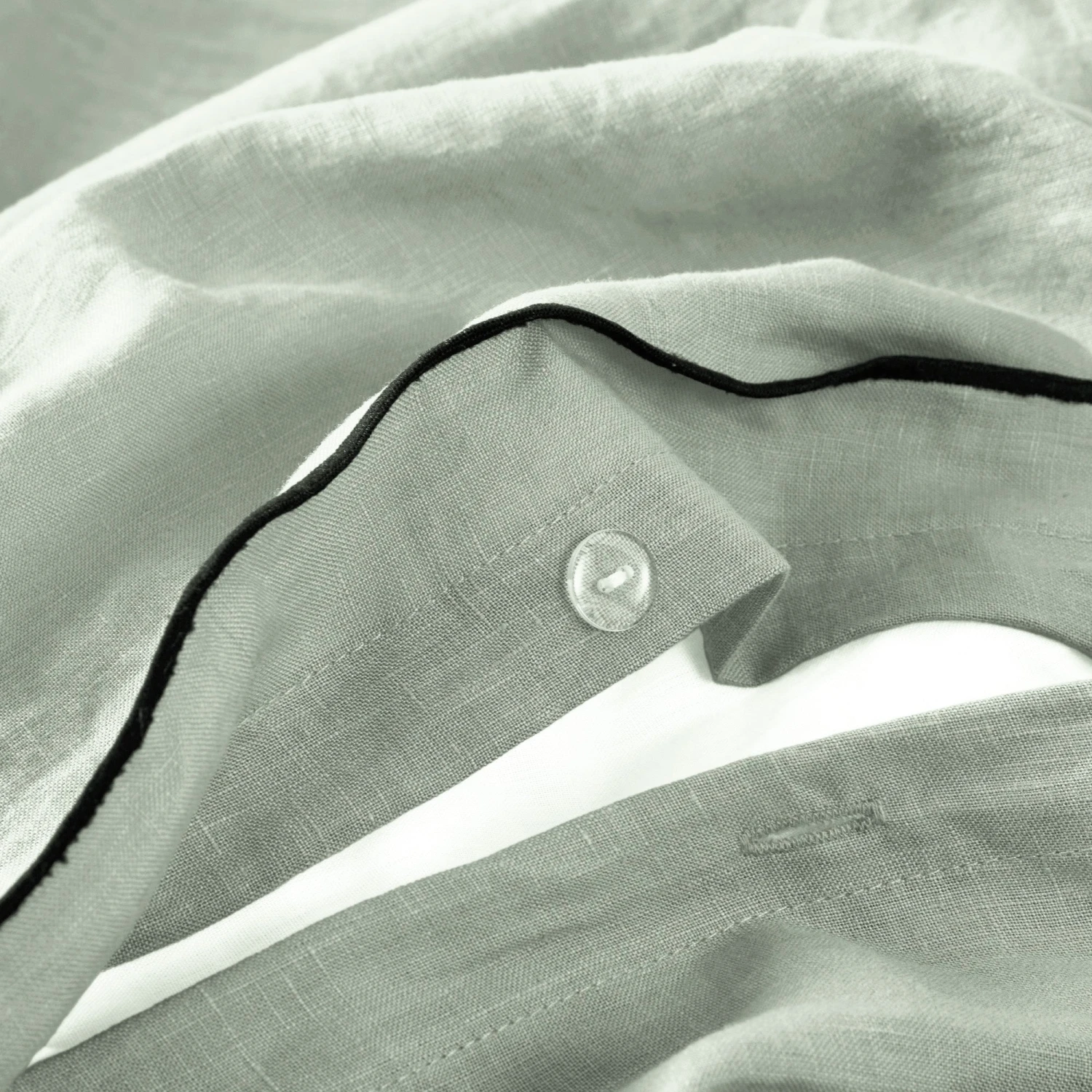 Housse De Couette CARLINA Tilleul Et Bourdon Noir 7 Housse De Couette CARLINA Tilleul Et Bourdon Noir – Image 7