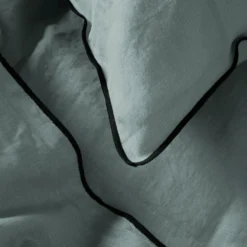 Housse De Couette CARLINA Vert De Gris Et Bourdon Noir 11 Housse De Couette CARLINA Vert De Gris Et Bourdon Noir -Décoration & meubles pour la maison housse de couette CARLINA 005724 V4G 7