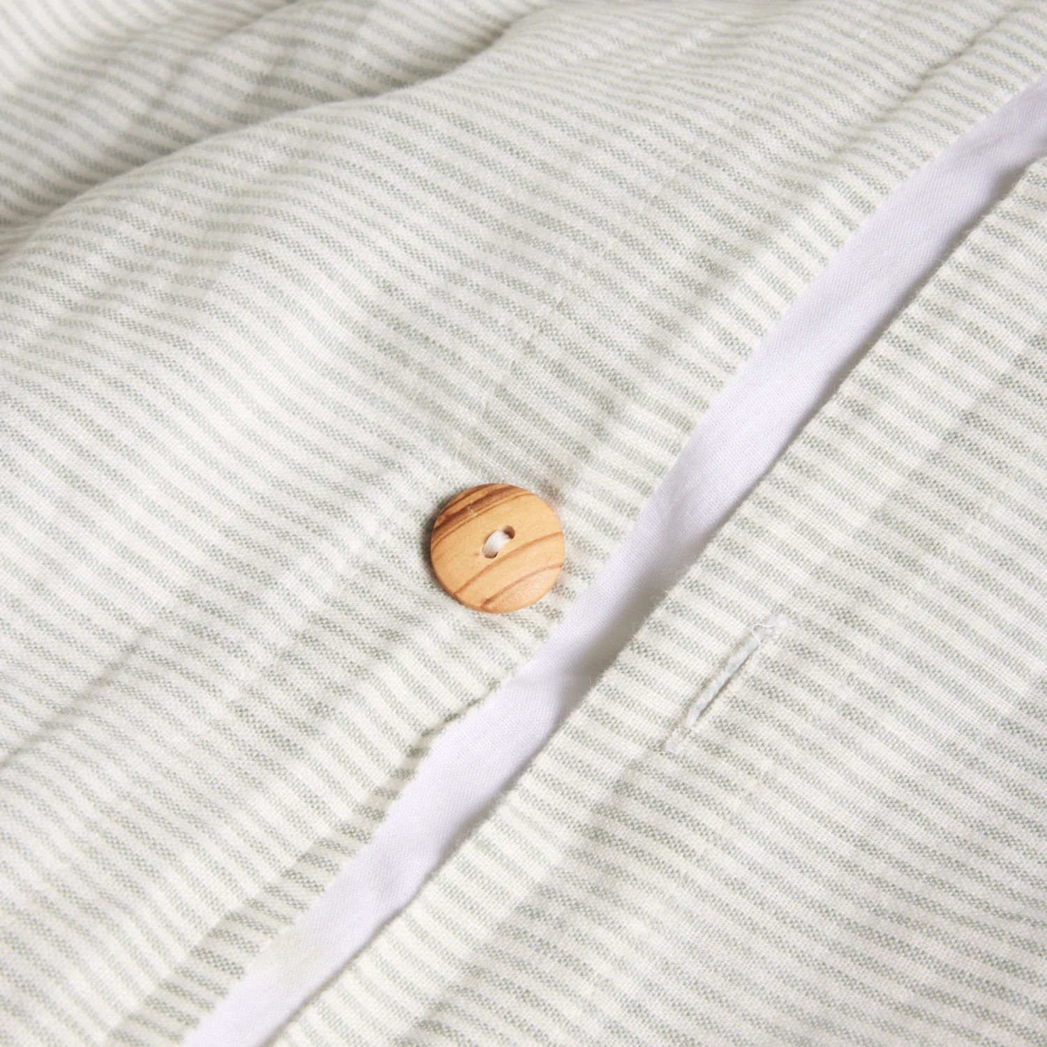 Housse De Couette FINEA Ivoire Et Vert De Gris 8 Housse De Couette FINEA Ivoire Et Vert De Gris – Image 8