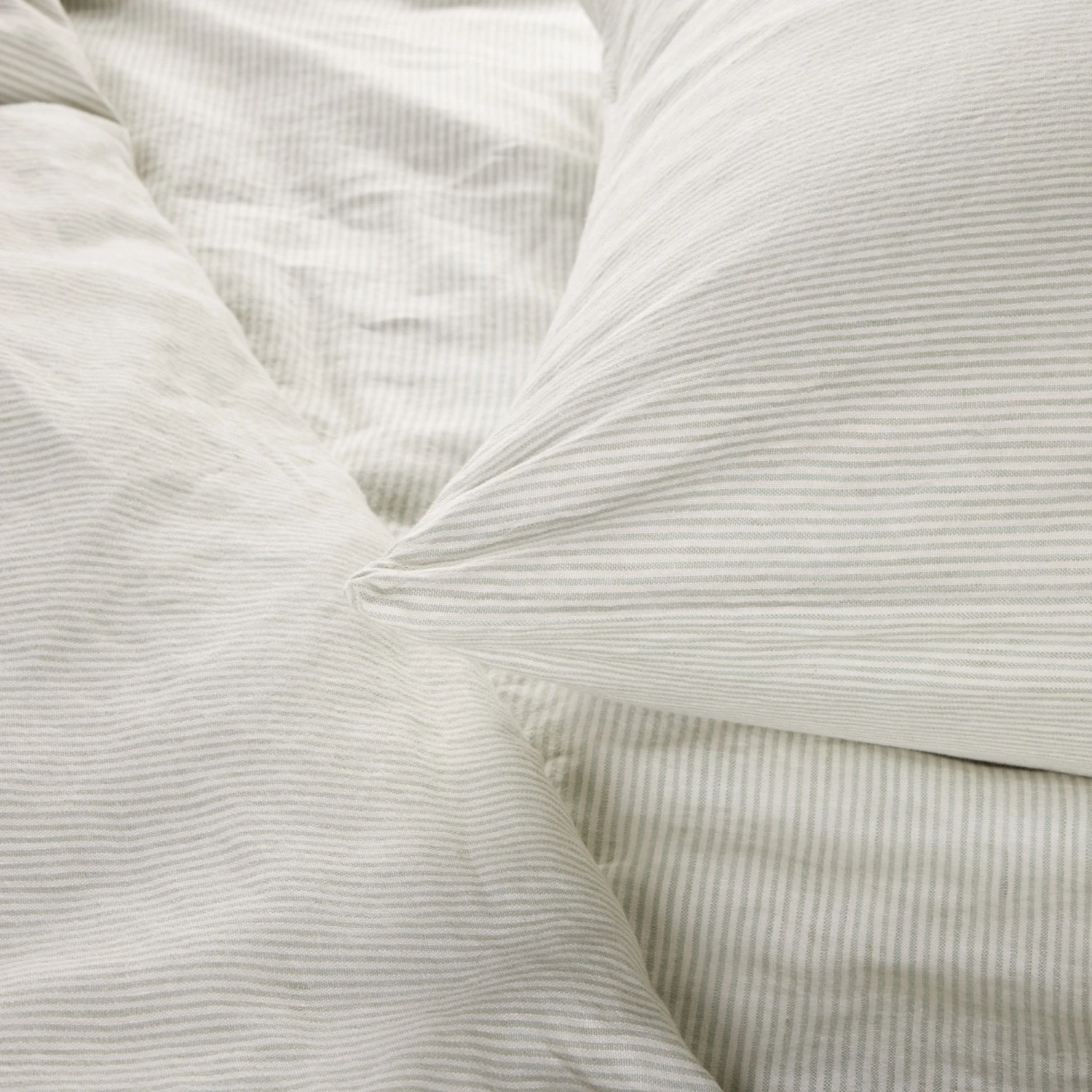 Housse De Couette FINEA Ivoire Et Vert De Gris 9 Housse De Couette FINEA Ivoire Et Vert De Gris – Image 9