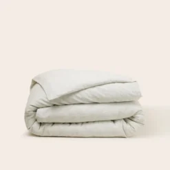 Housse De Couette FINEA Ivoire Et Vert De Gris