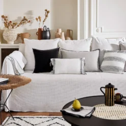 Housse De Coussin ANJALI Carbone -Décoration & meubles pour la maison housse de coussin ANJALI 007866 G9 C1 9