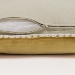 Housse De Coussin ANJALI Jaune Indien Et Naturel -Décoration & meubles pour la maison housse de coussin ANJALI 007866 JN C1 10