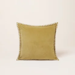 Housse De Coussin ANJALI Jaune Indien Et Naturel