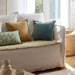 Housse De Coussin ANJALI Céladon Et Naturel 13 Housse De Coussin ANJALI Céladon Et Naturel -Décoration & meubles pour la maison housse de coussin ANJALI 007866 VN C1 1