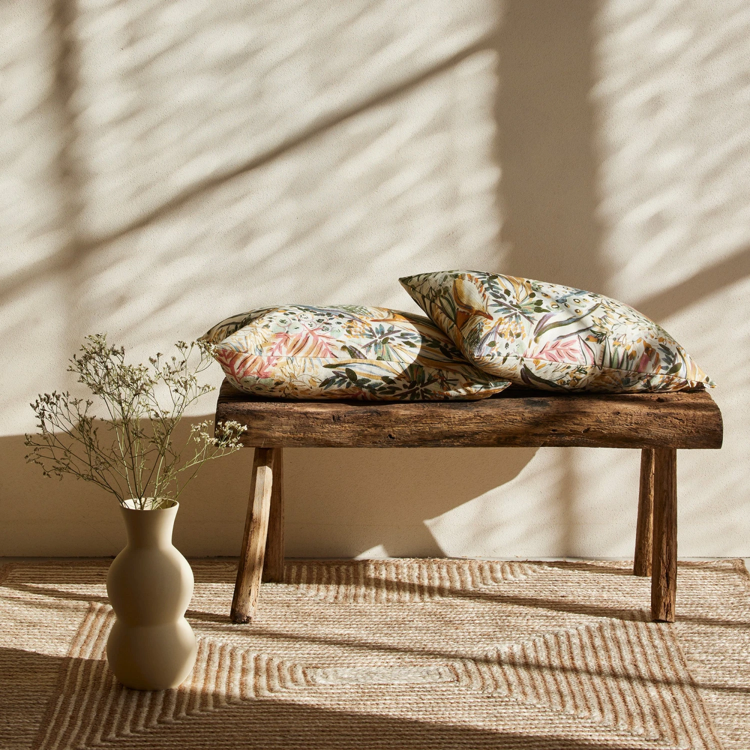 Housse De Coussin AQUARELA Ivoire Et Pastel 3 Housse De Coussin AQUARELA Ivoire Et Pastel – Image 3