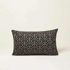 Housse De Coussin ARDECO Noir Et Nickel 9 Housse De Coussin ARDECO Noir Et Nickel -Décoration & meubles pour la maison housse de coussin ARDECO 006374 GN CM 4
