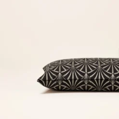 Housse De Coussin ARDECO Noir Et Nickel 10 Housse De Coussin ARDECO Noir Et Nickel -Décoration & meubles pour la maison housse de coussin ARDECO 006374 GN CM 5