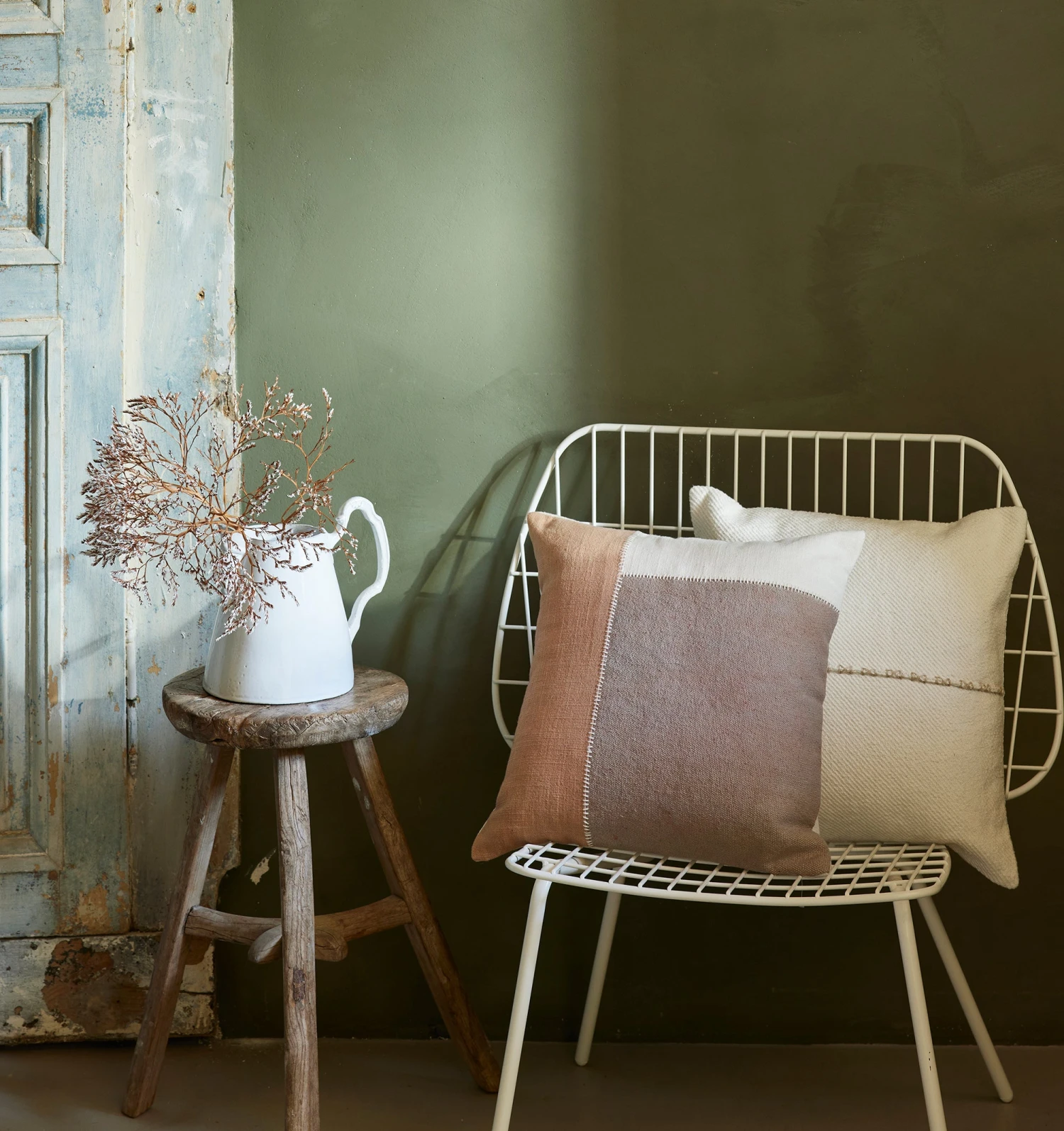 Housse De Coussin AREZ Sienne Et Cendré 2 Housse De Coussin AREZ Sienne Et Cendré – Image 2