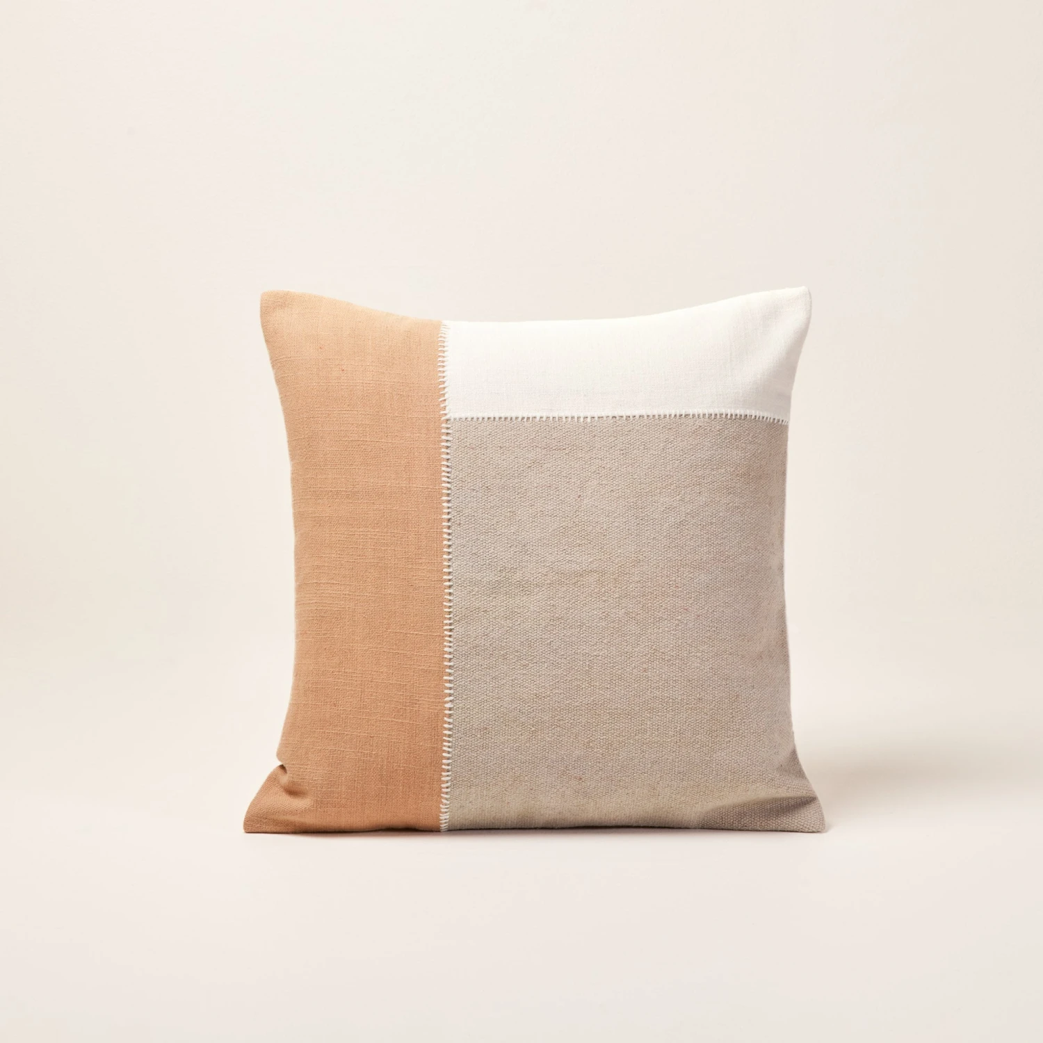 Housse De Coussin AREZ Sienne Et Cendré 1 Housse De Coussin AREZ Sienne Et Cendré