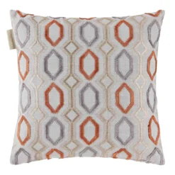 Housse De Coussin BARTOLO Gris Et Orange Brulée -Décoration & meubles pour la maison housse de coussin BARTOLO 006614 GO C1 4