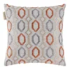 Housse De Coussin BARTOLO Gris Et Orange Brulée