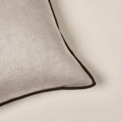 Housse De Coussin CARLINA Ficelle Et Bourdon Noir -Décoration & meubles pour la maison housse de coussin CARLINA 006407 N3G C1 5