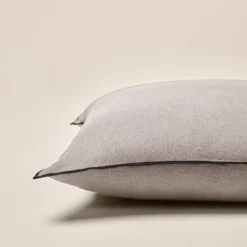 Housse De Coussin CARLINA Ficelle Et Bourdon Noir -Décoration & meubles pour la maison housse de coussin CARLINA 006407 N3G C1 6