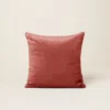 Housse De Coussin CASTIGLIONE Argile Rose Et Taupe