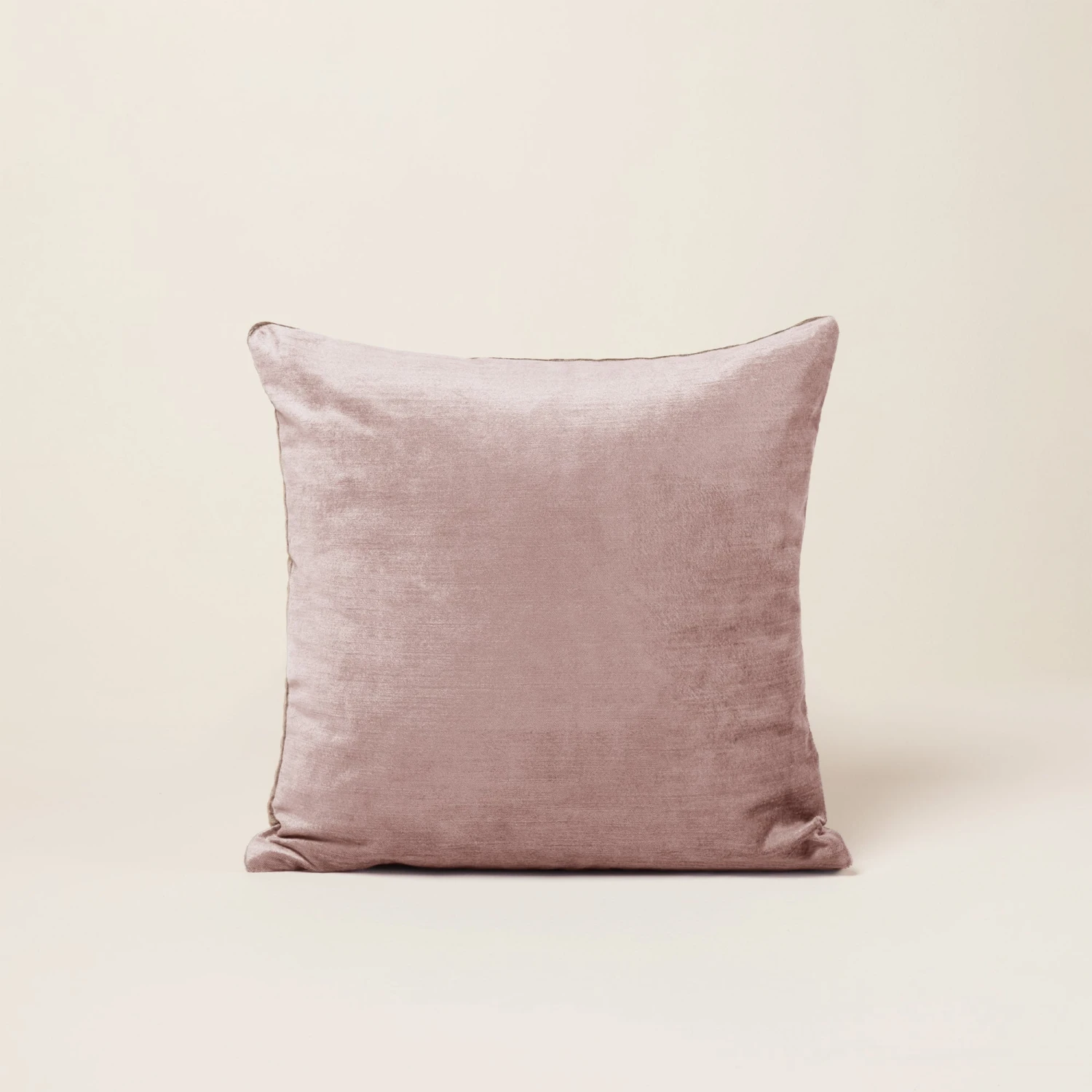 Housse De Coussin CASTIGLIONE Rose Poudré Et Taupe 3 Housse De Coussin CASTIGLIONE Rose Poudré Et Taupe – Image 3