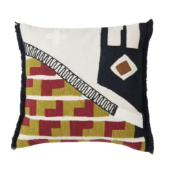 Housse De Coussin CAYUTA Naturel Et Sangria 15 Housse De Coussin CAYUTA Naturel Et Sangria -Décoration & meubles pour la maison housse de coussin CAYUTA 008437 NR C1 packshot