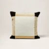 Housse De Coussin DAMIAN Ivoire Naturel Et Noir