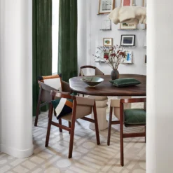 Housse De Coussin DAMIAN Ivoire Caramel Et Marine -Décoration & meubles pour la maison housse de coussin DAMIAN 007681 NZ2 C4 2