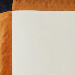 Housse De Coussin DAMIAN Ivoire Caramel Et Marine -Décoration & meubles pour la maison housse de coussin DAMIAN 007681 NZ2 C4 7