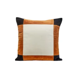 Housse De Coussin DAMIAN Ivoire Caramel Et Marine -Décoration & meubles pour la maison housse de coussin DAMIAN 007681 NZ2 C4 packshot