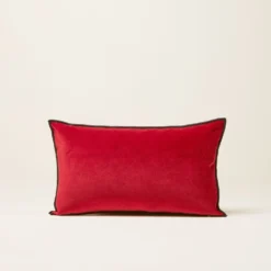 Housse De Coussin DARIO Rouge Opéra Et Bourdon Noir -Décoration & meubles pour la maison housse de coussin DARIO 007735 R18G CM 4