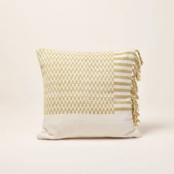 Housse De Coussin FARIK Ivoire Et Moutarde -Décoration & meubles pour la maison housse de coussin FARIK 008424 WJ C1 4