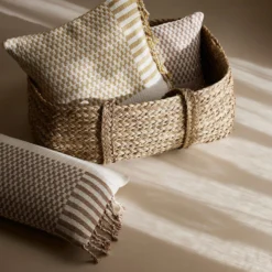 Housse De Coussin FARIK Ivoire Et Sépia -Décoration & meubles pour la maison housse de coussin FARIK 008424 WM CM 1