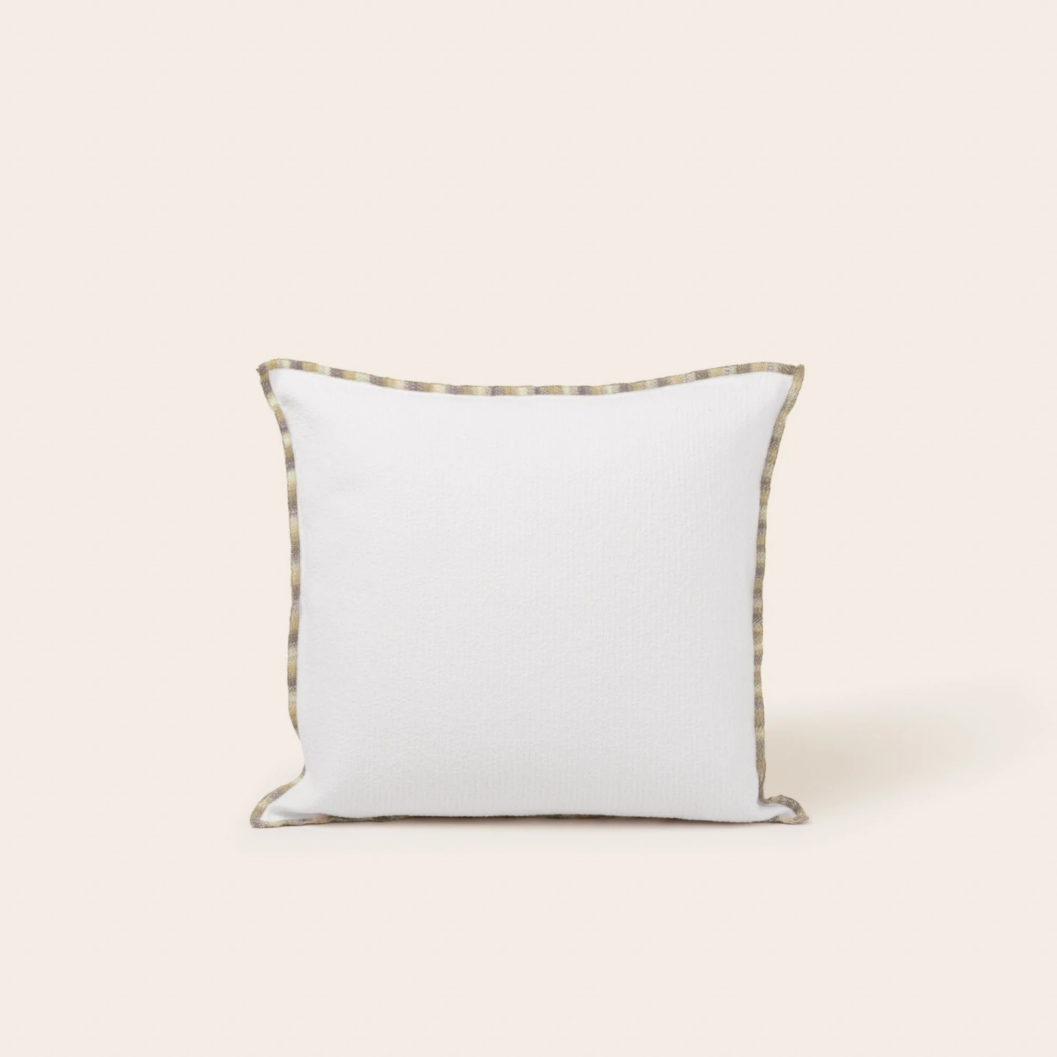 Housse De Coussin GHABY Blanc Et Bourdon En Dégradé 4 Housse De Coussin GHABY Blanc Et Bourdon En Dégradé – Image 4
