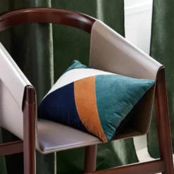 Housse De Coussin GOTIE Ivoire Caramel Et Marine -Décoration & meubles pour la maison housse de coussin GOTIE 007682 BZ3 CM 1