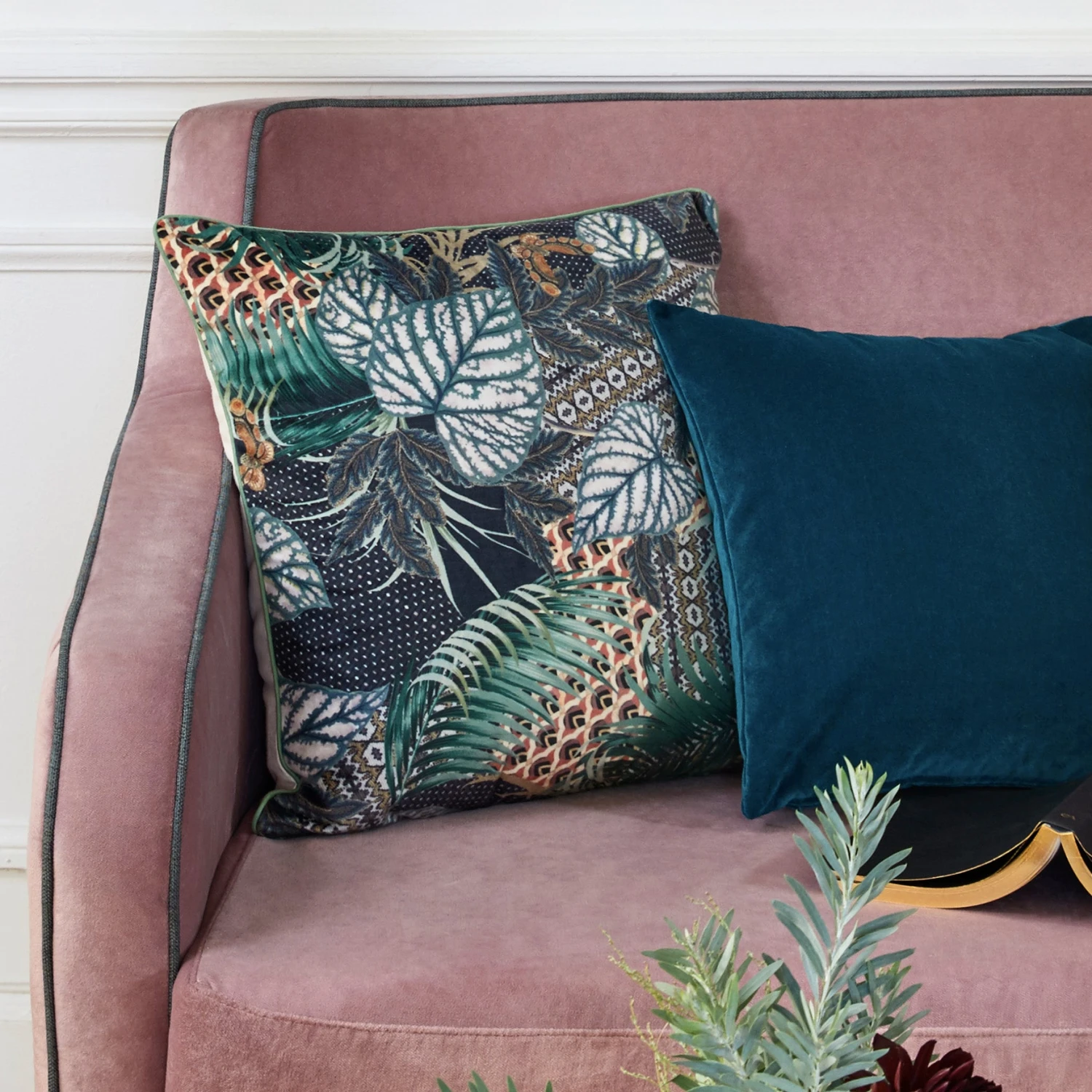 Housse De Coussin GUALPA Bleu Nuit 4 Housse De Coussin GUALPA Bleu Nuit – Image 4