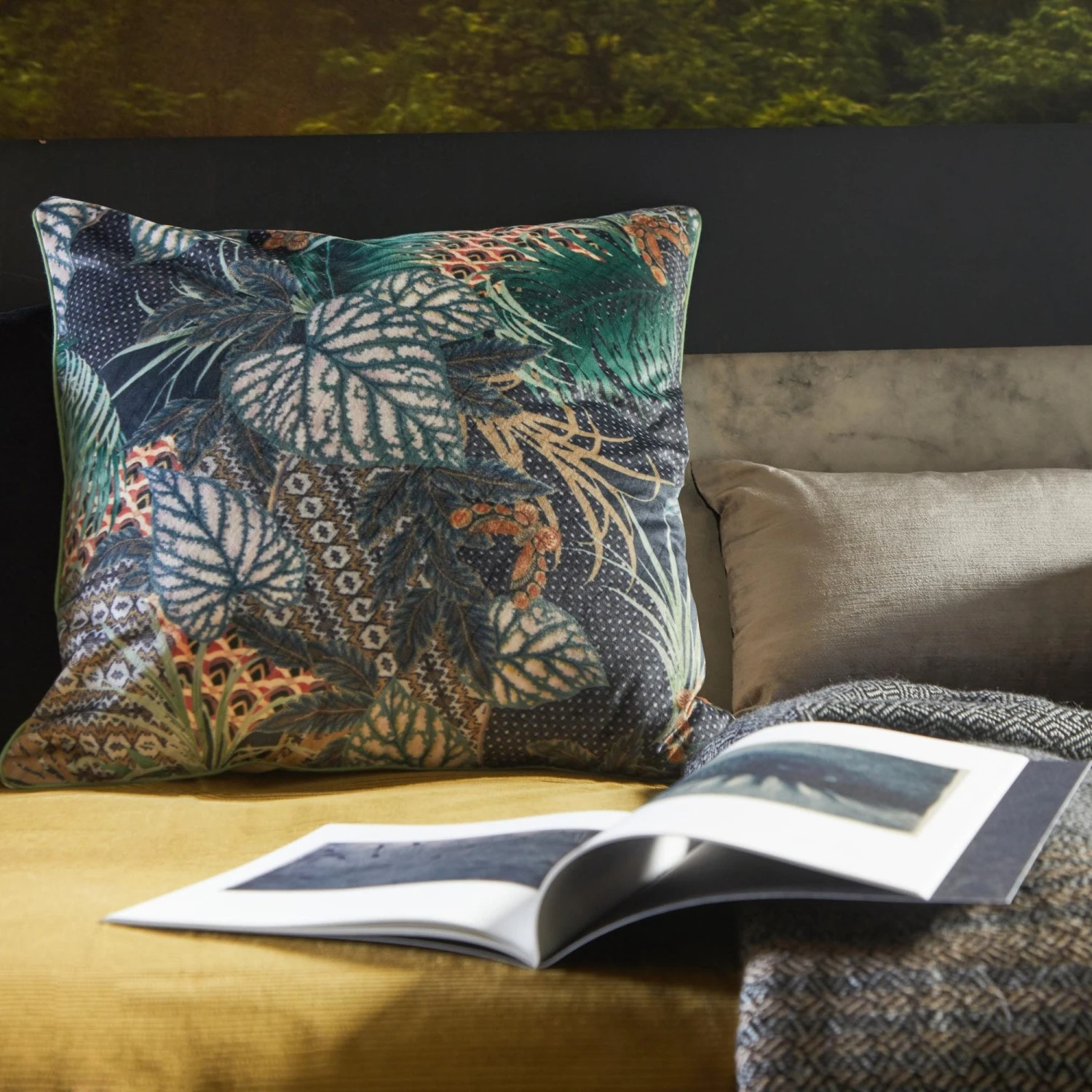 Housse De Coussin GUALPA Bleu Nuit 2 Housse De Coussin GUALPA Bleu Nuit – Image 2