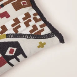 Housse De Coussin HAZCAS Naturel Et Sangria 14 Housse De Coussin HAZCAS Naturel Et Sangria -Décoration & meubles pour la maison housse de coussin HAZCAS 008439 NR CM 5