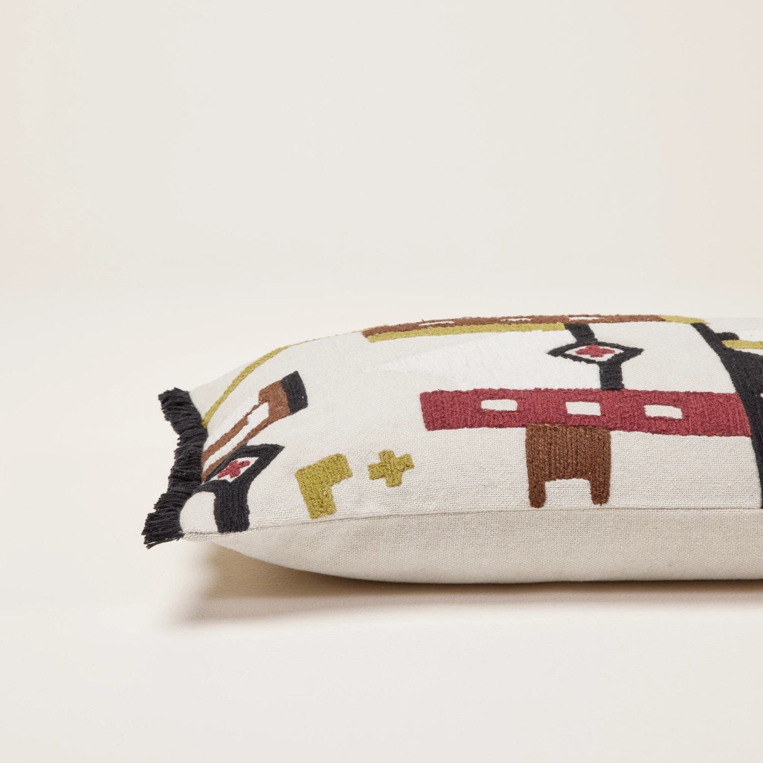 Housse De Coussin HAZCAS Naturel Et Sangria 7 Housse De Coussin HAZCAS Naturel Et Sangria – Image 7